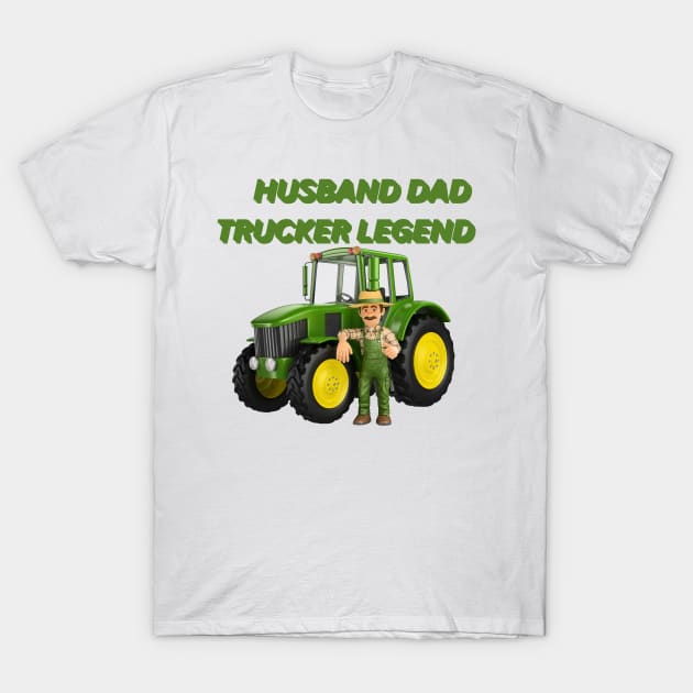 Husband trucker T-Shirt by sheelashop